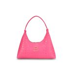 Fashion, accesorii si bijuterii - Femei - Accesorii femei - Genti si rucsacuri femei - Geanta de umar, Lucky Bees, dama, fucsia, 37x6x20 cm, piele ecologica - Infinity.ro