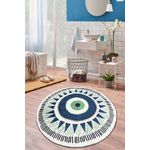 Casa si Gradina - Textile si covoare - Covoare - Covorase baie - Covoras de baie, L'essentiel Maison, gri, albastru inchis, verde, 100 cm, 100% poliester, antiderapant - Infinity.ro