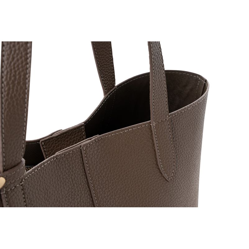 Fashion, accesorii si bijuterii - Femei - Accesorii femei - Genti si rucsacuri femei - Geanta tote, Lucky Bees, dama, nurca inchisa, 33x13x28 cm, piele polivinilica - Infinity.ro