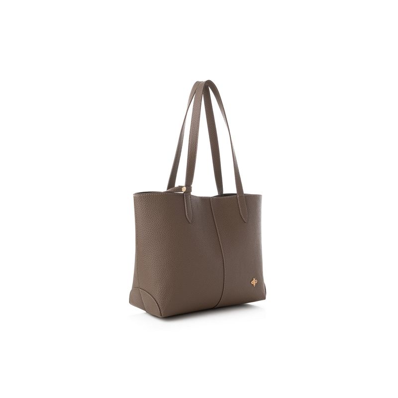 Fashion, accesorii si bijuterii - Femei - Accesorii femei - Genti si rucsacuri femei - Geanta tote, Lucky Bees, dama, nurca inchisa, 33x13x28 cm, piele polivinilica - Infinity.ro