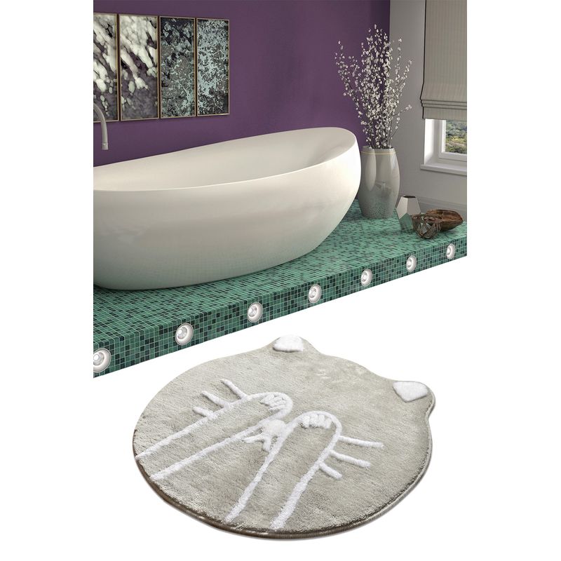 Casa si Gradina - Textile si covoare - Covoare - Covorase baie - Covoras de baie, L'essentiel Maison, multicolor, diametru 90 cm, 100% acrilic, antiderapant, 359CHL4224 - Infinity.ro