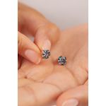 Fashion, accesorii si bijuterii - Femei - Bijuterii femei - Cercei femei - Cercei, Heliophilia, femei, argint 925, rose gold, lacuire rodiu, latime 0,5 cm - Infinity.ro