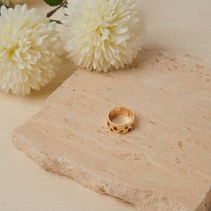 Inel, Heliophilia, metal, auriu, diametru 19 mm