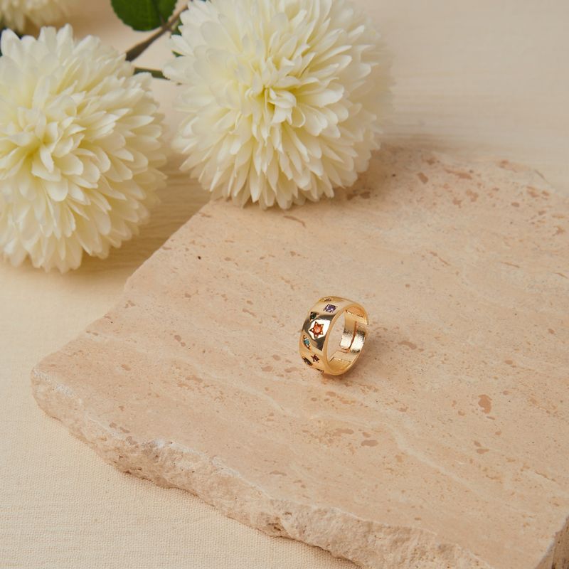 Fashion, accesorii si bijuterii - Femei - Bijuterii femei - Inele femei - Inel, Heliophilia, metal, auriu, diametru 19 mm - Infinity.ro