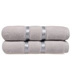Casa si Gradina - Textile si covoare - Textile baie - Prosoape - Set prosoape de maina, L'essentiel Maison, albastru deschis si gri deschis, 50x90 cm, 100% microcoton, 2 bucati - Infinity.ro