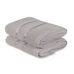 Casa si Gradina - Textile si covoare - Textile baie - Prosoape - Set prosoape de maina, L'essentiel Maison, albastru deschis si gri deschis, 50x90 cm, 100% microcoton, 2 bucati - Infinity.ro