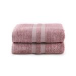 Casa si Gradina - Textile si covoare - Textile baie - Prosoape - Set prosoape baie, L'essentiel Maison, lila, 75x150 cm, 60% bambus 40% bumbac, 2 bucati - Infinity.ro