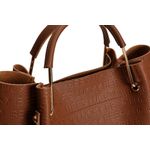 Fashion, accesorii si bijuterii - Femei - Accesorii femei - Genti si rucsacuri femei - Geanta de umar, Lucky Bees, piele sintetica, cafeniu, 36x12x33 cm - Infinity.ro