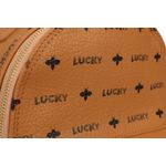 Fashion, accesorii si bijuterii - Femei - Accesorii femei - Genti si rucsacuri femei - Rucsac, Lucky Bees, dama, cafeniu, 24x14x26 cm, piele sintetica - Infinity.ro