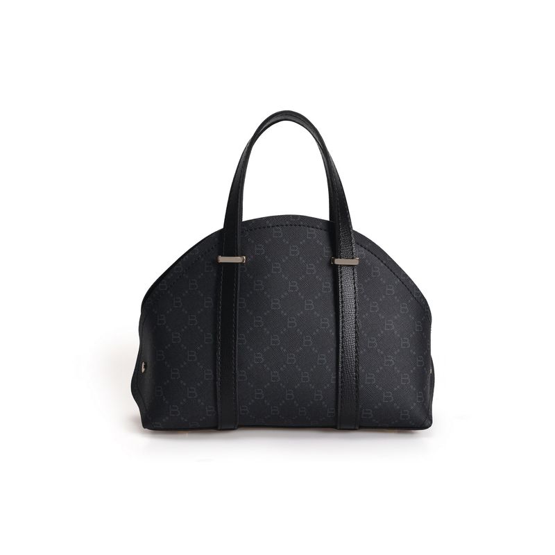 Fashion, accesorii si bijuterii - Femei - Accesorii femei - Genti si rucsacuri femei - Geanta de mana, Lucky Bees, piele polivinilica, negru si gri, 27x10x20 cm - Infinity.ro