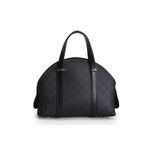 Fashion, accesorii si bijuterii - Femei - Accesorii femei - Genti si rucsacuri femei - Geanta de mana, Lucky Bees, piele polivinilica, negru si gri, 27x10x20 cm - Infinity.ro