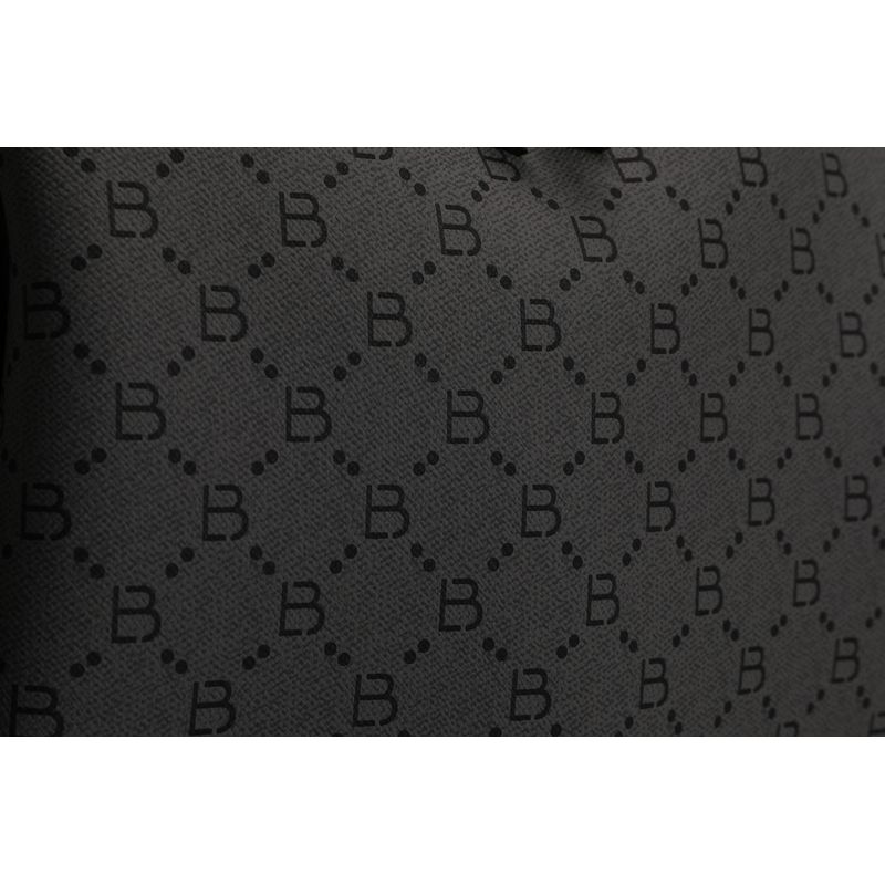 Fashion, accesorii si bijuterii - Femei - Accesorii femei - Genti si rucsacuri femei - Rucsac, Lucky Bees, dama, gri si negru, 34x13x35 cm, piele sintetica - Infinity.ro