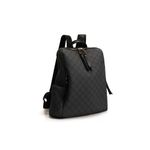 Fashion, accesorii si bijuterii - Femei - Accesorii femei - Genti si rucsacuri femei - Rucsac, Lucky Bees, dama, gri si negru, 34x13x35 cm, piele sintetica - Infinity.ro