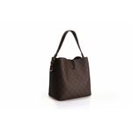 Fashion, accesorii si bijuterii - Femei - Accesorii femei - Genti si rucsacuri femei - Geanta tip bucket, Lucky Bees, dama, maro, 21x14x21 cm, piele sintetica - Infinity.ro