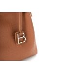 Fashion, accesorii si bijuterii - Femei - Accesorii femei - Genti si rucsacuri femei - Geanta de umar, Lucky Bees, piele sintetica, cafeniu, 36x12x33 cm - Infinity.ro