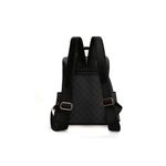 Fashion, accesorii si bijuterii - Femei - Accesorii femei - Genti si rucsacuri femei - Rucsac, Lucky Bees, dama, gri si negru, 34x13x35 cm, piele sintetica - Infinity.ro