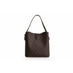 Fashion, accesorii si bijuterii - Femei - Accesorii femei - Genti si rucsacuri femei - Geanta tip bucket, Lucky Bees, dama, maro, 21x14x21 cm, piele sintetica - Infinity.ro