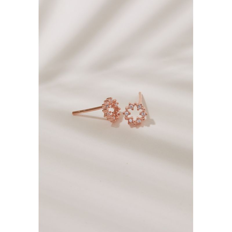 Fashion, accesorii si bijuterii - Femei - Bijuterii femei - Cercei femei - Cercei, Heliophilia, argint 925, aur roz, dama, 736ELS2481 - Infinity.ro