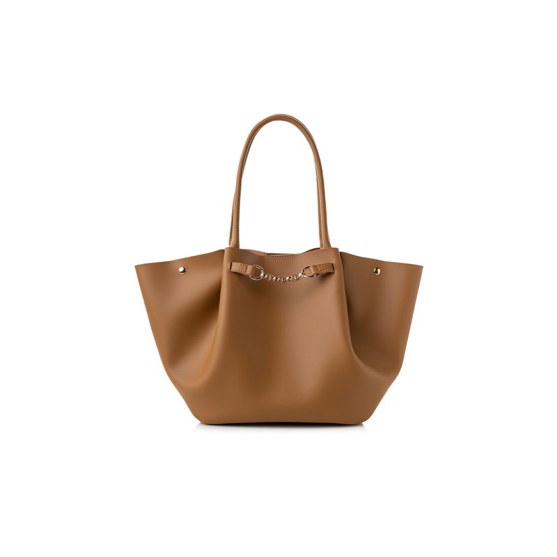 Fashion, accesorii si bijuterii - Femei - Accesorii femei - Genti si rucsacuri femei - Geanta tote, Lucky Bees, dama, mustar, 28x10x17 cm, piele sintetica - Infinity.ro