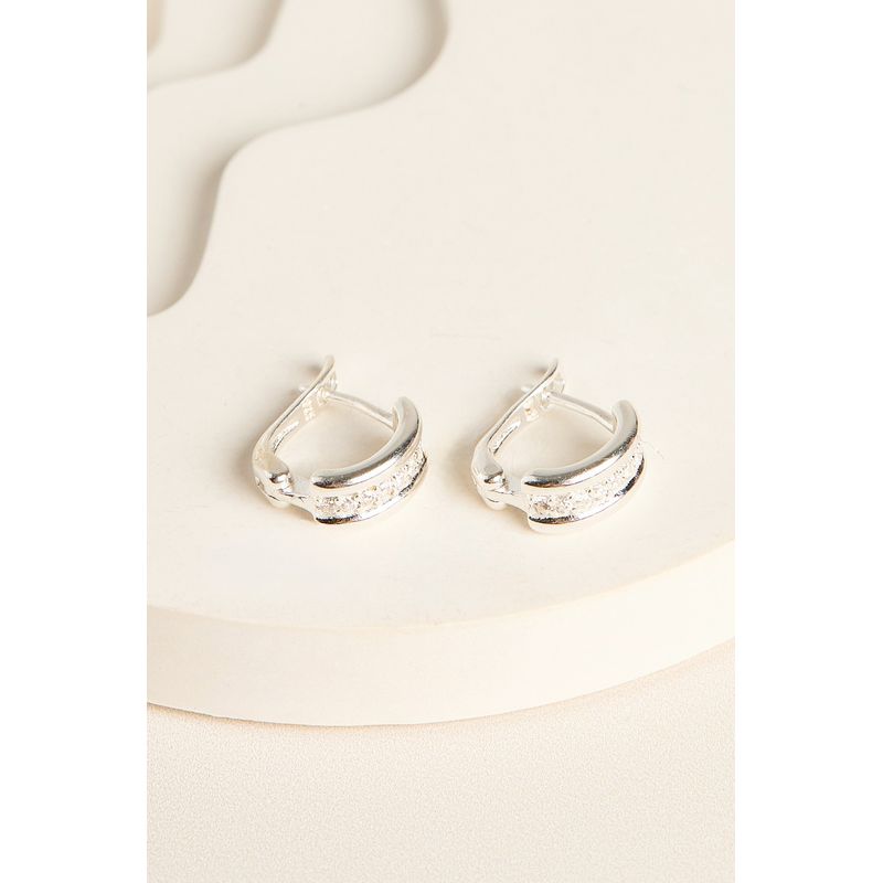 Fashion, accesorii si bijuterii - Femei - Bijuterii femei - Cercei femei - Cercei, Heliophilia, femei, argint 925, argintiu, diametru 1 cm, 757ELS1846 - Infinity.ro