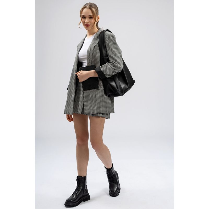 Fashion, accesorii si bijuterii - Femei - Accesorii femei - Genti si rucsacuri femei - Geanta de umar, Lucky Bees, dama, negru, 35x15x30 cm, piele ecologica - Infinity.ro