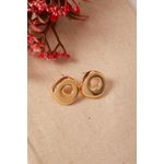 Fashion, accesorii si bijuterii - Femei - Bijuterii femei - Cercei femei - Cercei, Heliophilia, metal, auriu, diametru 19 mm, grosime 4,6 mm - Infinity.ro