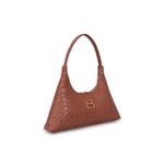 Fashion, accesorii si bijuterii - Femei - Accesorii femei - Genti si rucsacuri femei - Geanta de umar, Lucky Bees, piele ecologica, cafeniu, 37x6x20 cm - Infinity.ro