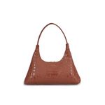 Fashion, accesorii si bijuterii - Femei - Accesorii femei - Genti si rucsacuri femei - Geanta de umar, Lucky Bees, piele ecologica, cafeniu, 37x6x20 cm - Infinity.ro