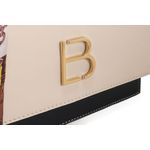 Fashion, accesorii si bijuterii - Femei - Accesorii femei - Genti si rucsacuri femei - Geanta crossbody, Lucky Bees, dama, crem si albastru inchis, 23x10x16 cm, piele polivinilica - Infinity.ro