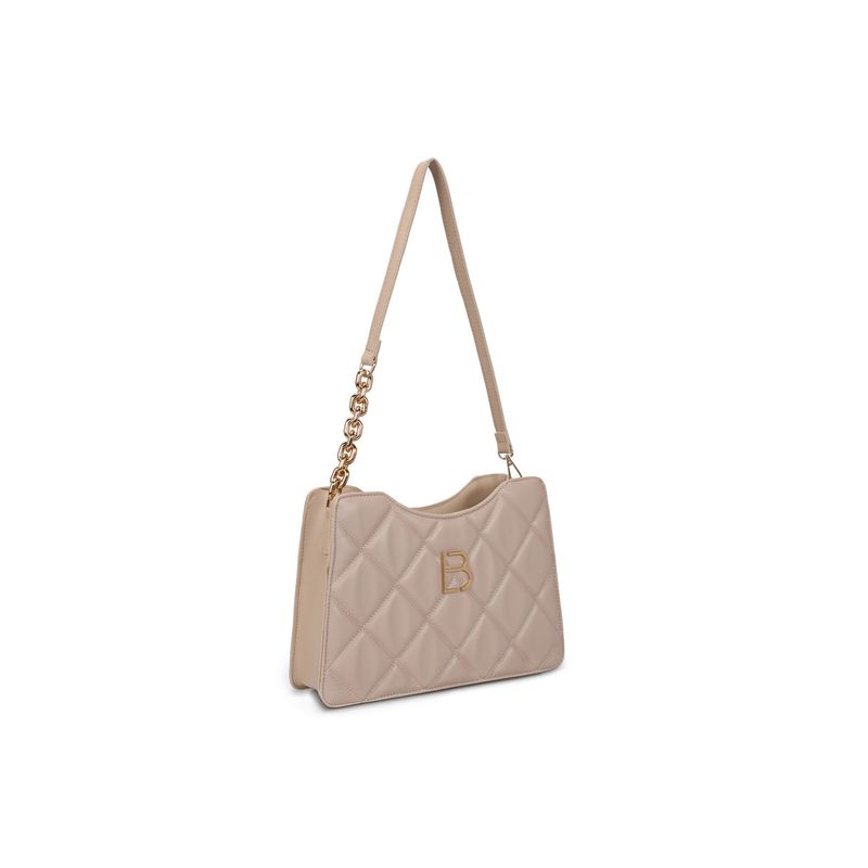 Fashion, accesorii si bijuterii - Femei - Accesorii femei - Genti si rucsacuri femei - Geanta de umar, Lucky Bees, dama, camel, 30x9x18 cm, piele ecologica - Infinity.ro