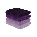 Casa si Gradina - Textile si covoare - Textile baie - Prosoape - Set prosoape de mana, L'essentiel Maison, liliac deschis/liliac/mov/mov inchis, 50x90 cm, 100% bumbac, 4 bucati - Infinity.ro