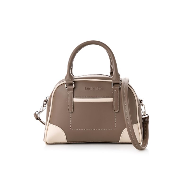 Fashion, accesorii si bijuterii - Femei - Accesorii femei - Genti si rucsacuri femei - Geanta de mana, Lucky Bees, piele polivinilica, nurca inchisa, 25x11x18 cm - Infinity.ro