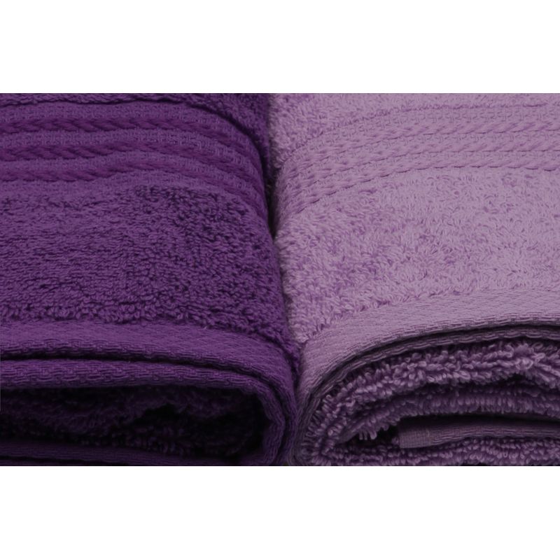 Casa si Gradina - Textile si covoare - Textile baie - Prosoape - Set prosoape de mana, L'essentiel Maison, liliac deschis/liliac/mov/mov inchis, 50x90 cm, 100% bumbac, 4 bucati - Infinity.ro