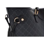 Fashion, accesorii si bijuterii - Femei - Accesorii femei - Genti si rucsacuri femei - Geanta tote, Lucky Bees, dama, negru gri, 37x15x28 cm, piele sintetica - Infinity.ro