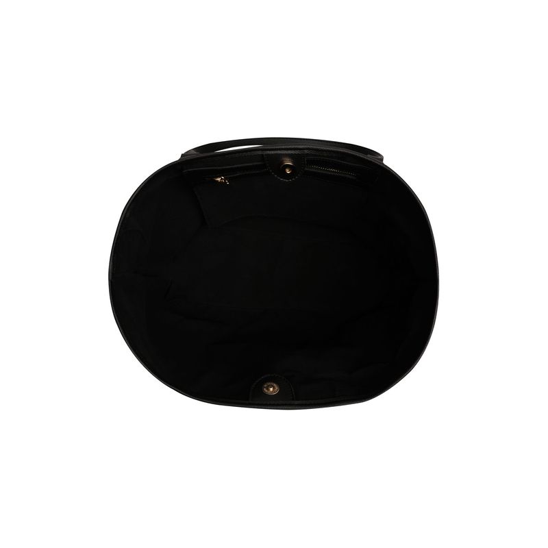 Fashion, accesorii si bijuterii - Femei - Accesorii femei - Genti si rucsacuri femei - Geanta tote, Lucky Bees, dama, negru gri, 37x15x28 cm, piele sintetica - Infinity.ro