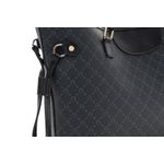 Fashion, accesorii si bijuterii - Femei - Accesorii femei - Genti si rucsacuri femei - Geanta tote, Lucky Bees, dama, negru gri, 37x15x28 cm, piele sintetica - Infinity.ro