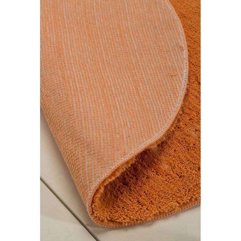 Casa si Gradina - Textile si covoare - Covoare - Covorase baie - Covoras de baie, L'essentiel Maison, portocaliu, 90 cm, 100% acrilic, antiderapant - Infinity.ro