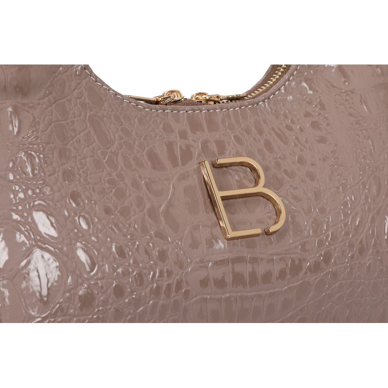 Fashion, accesorii si bijuterii - Femei - Accesorii femei - Genti si rucsacuri femei - Geanta de umar, Lucky Bees, dama, mink, 37x6x20 cm, piele sintetica - Infinity.ro