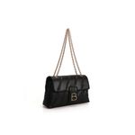 Fashion, accesorii si bijuterii - Femei - Accesorii femei - Genti si rucsacuri femei - Geanta de umar, Lucky Bees, dama, negru, 31x10x19 cm, piele polivinilica - Infinity.ro