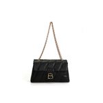 Fashion, accesorii si bijuterii - Femei - Accesorii femei - Genti si rucsacuri femei - Geanta de umar, Lucky Bees, dama, negru, 31x10x19 cm, piele polivinilica - Infinity.ro