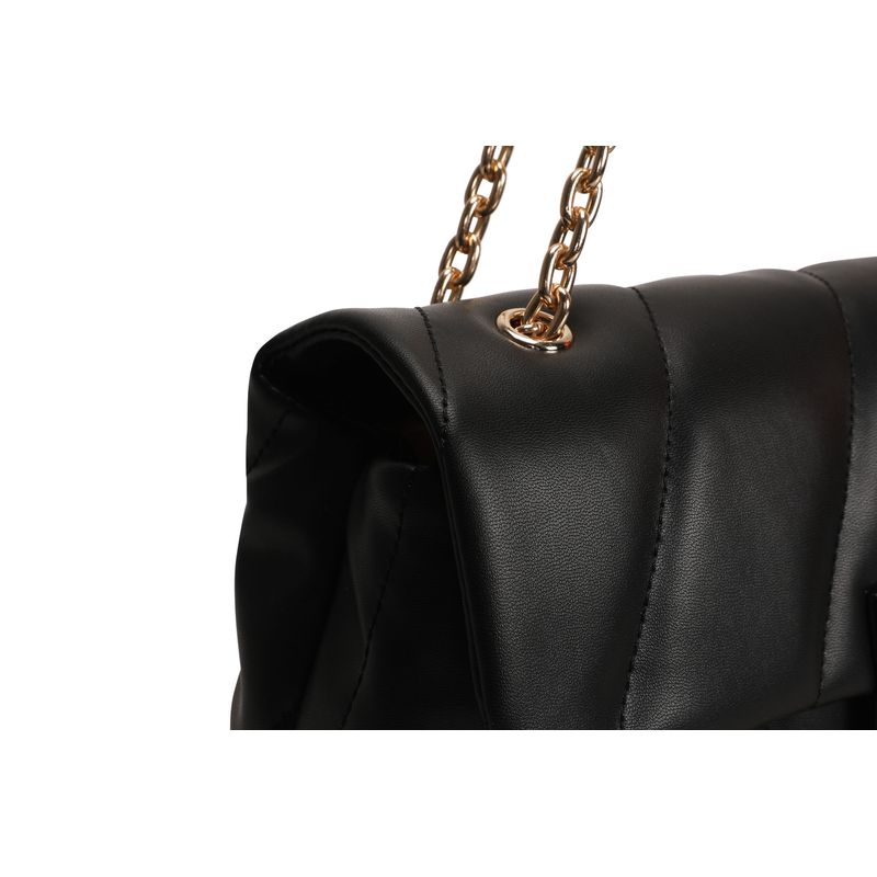 Fashion, accesorii si bijuterii - Femei - Accesorii femei - Genti si rucsacuri femei - Geanta de umar, Lucky Bees, dama, negru, 31x10x19 cm, piele polivinilica - Infinity.ro