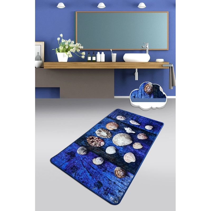 Casa si Gradina - Textile si covoare - Covoare - Covorase baie - Covoras de baie, L'essentiel Maison, multicolor, 70x120 cm, 100% poliester, antiderapant, 359CHL4499 - Infinity.ro
