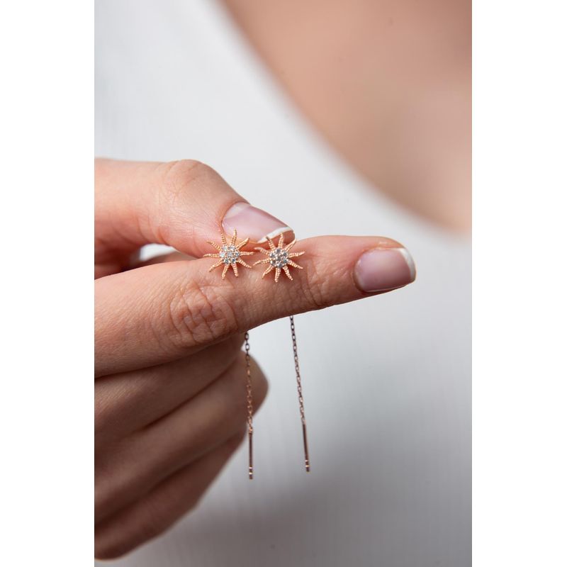 Fashion, accesorii si bijuterii - Femei - Bijuterii femei - Cercei femei - Cercei, Heliophilia, argint 925, multicolor, 7 cm, zirconiu, 938ELS3404 - Infinity.ro