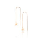 Fashion, accesorii si bijuterii - Femei - Bijuterii femei - Cercei femei - Cercei, Heliophilia, femei, aur roz, 5 cm, argint 925 - Infinity.ro