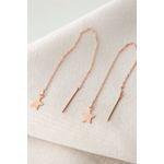 Fashion, accesorii si bijuterii - Femei - Bijuterii femei - Cercei femei - Cercei, Heliophilia, femei, aur roz, 5 cm, argint 925 - Infinity.ro