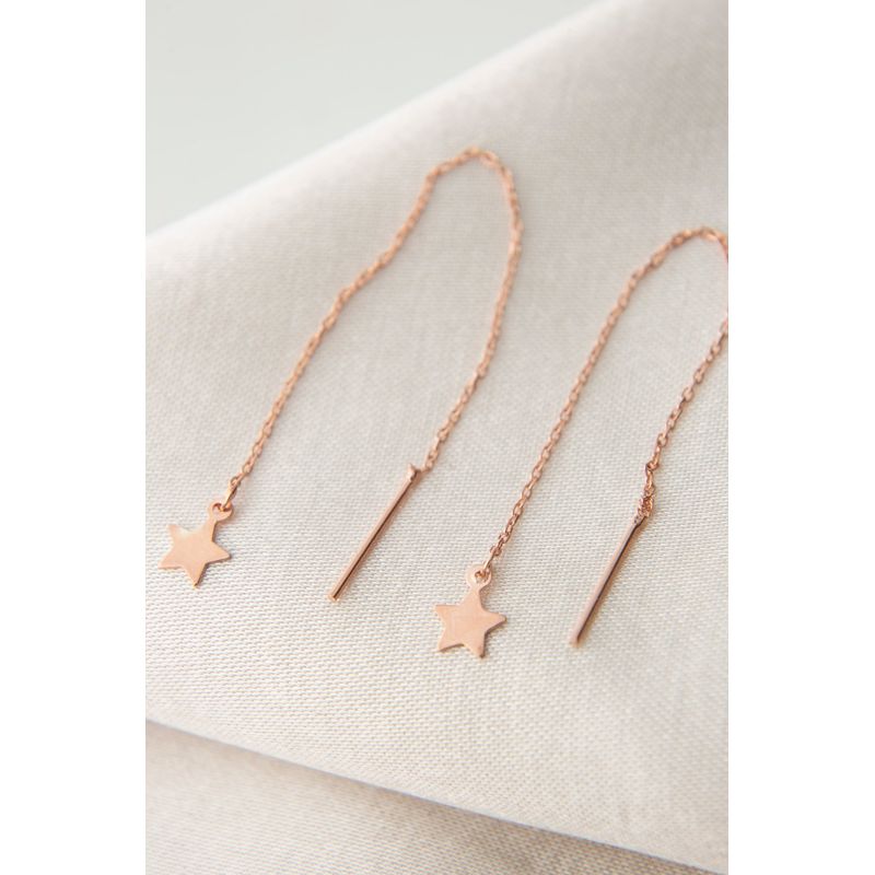 Fashion, accesorii si bijuterii - Femei - Bijuterii femei - Cercei femei - Cercei, Heliophilia, femei, aur roz, 5 cm, argint 925 - Infinity.ro