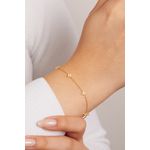 Fashion, accesorii si bijuterii - Femei - Bijuterii femei - Bratari femei - Bratara, Heliophilia, argint 925, auriu, lungime 18 cm, 757ELS1528 - Infinity.ro