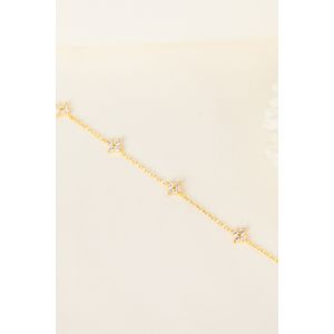 Bratara, Heliophilia, argint 925, auriu, lungime 18 cm, 757ELS1528