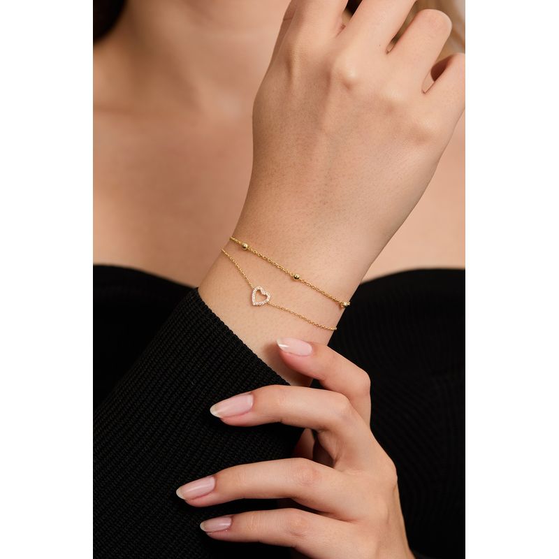 Fashion, accesorii si bijuterii - Femei - Bijuterii femei - Bratari femei - Bratara, Heliophilia, argint 925, auriu, marime universala, 757ELS1570 - Infinity.ro