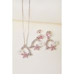 Fashion, accesorii si bijuterii - Femei - Bijuterii femei - Coliere femei - Set colier si cercei, Heliophilia, argint 925, argintiu, marime universala, 757ELS2525 - Infinity.ro